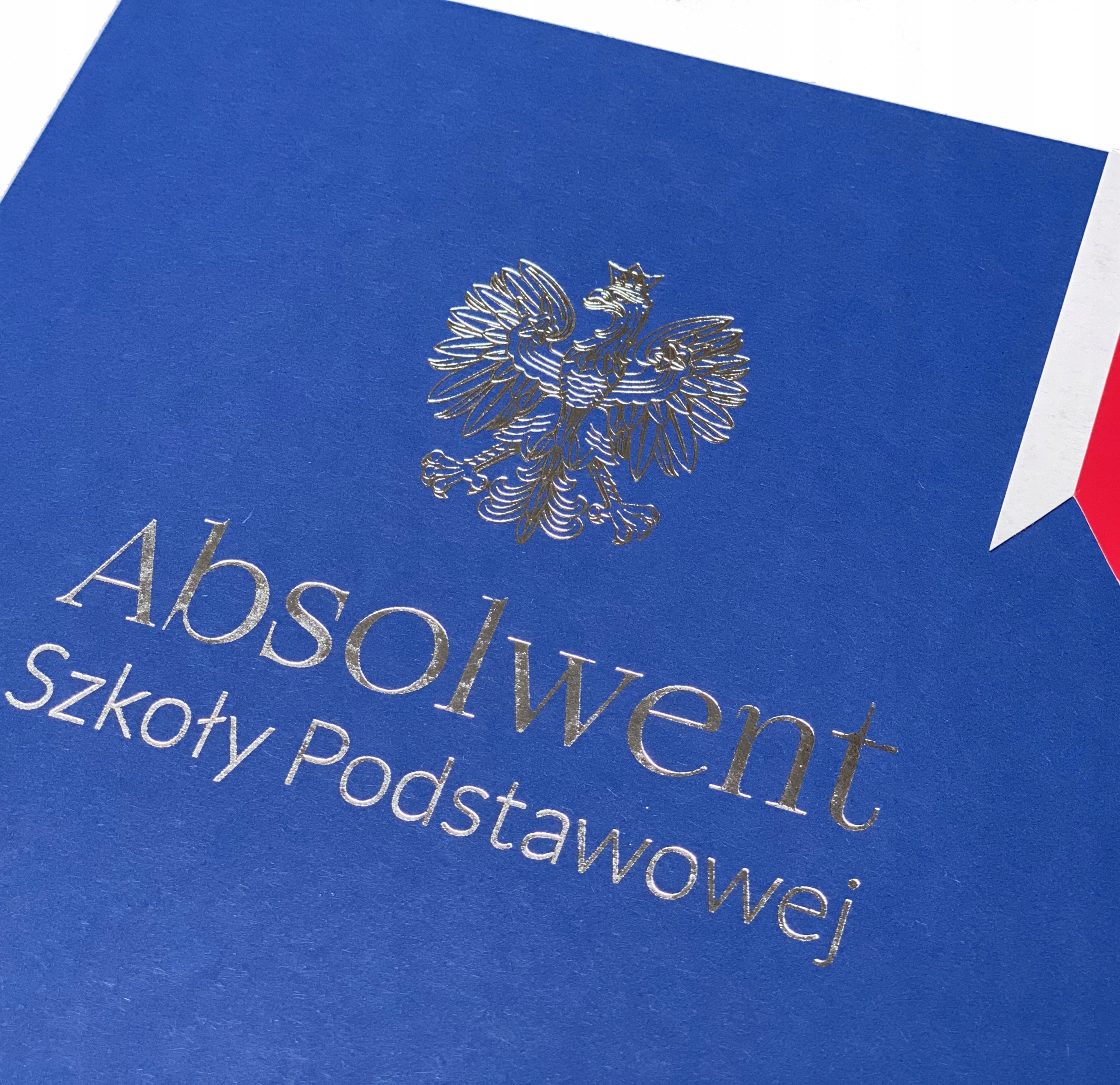 TECZKA ABSOLWENTA Szkoły Podstawowej T12 + Dyplom Absolwenta Marka Biały Atrament
