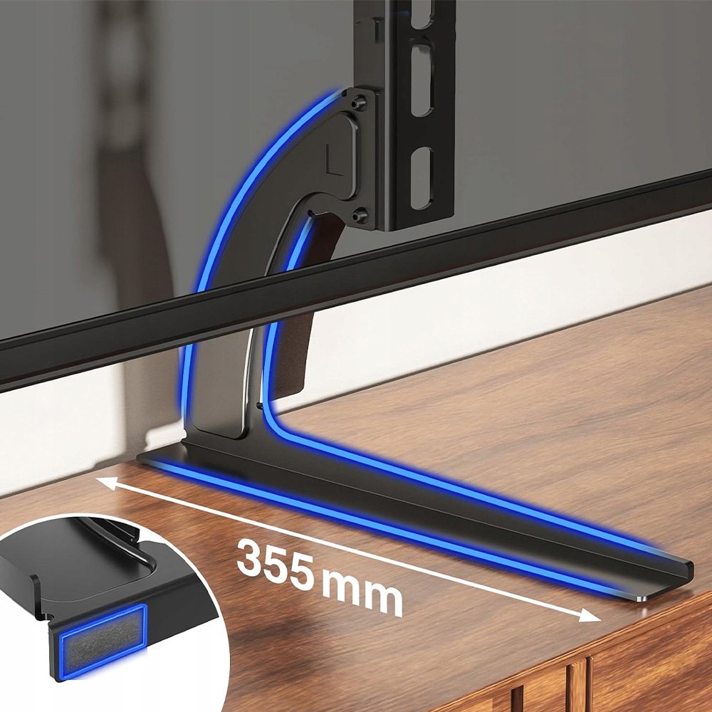 STOJAK PODSTAWA POD TELEWIZOR NÓŻKI REGULOWANA WYSOKOŚĆ UNIWERSALNY 37-75'' Kod producenta Podstawa pod telewizor