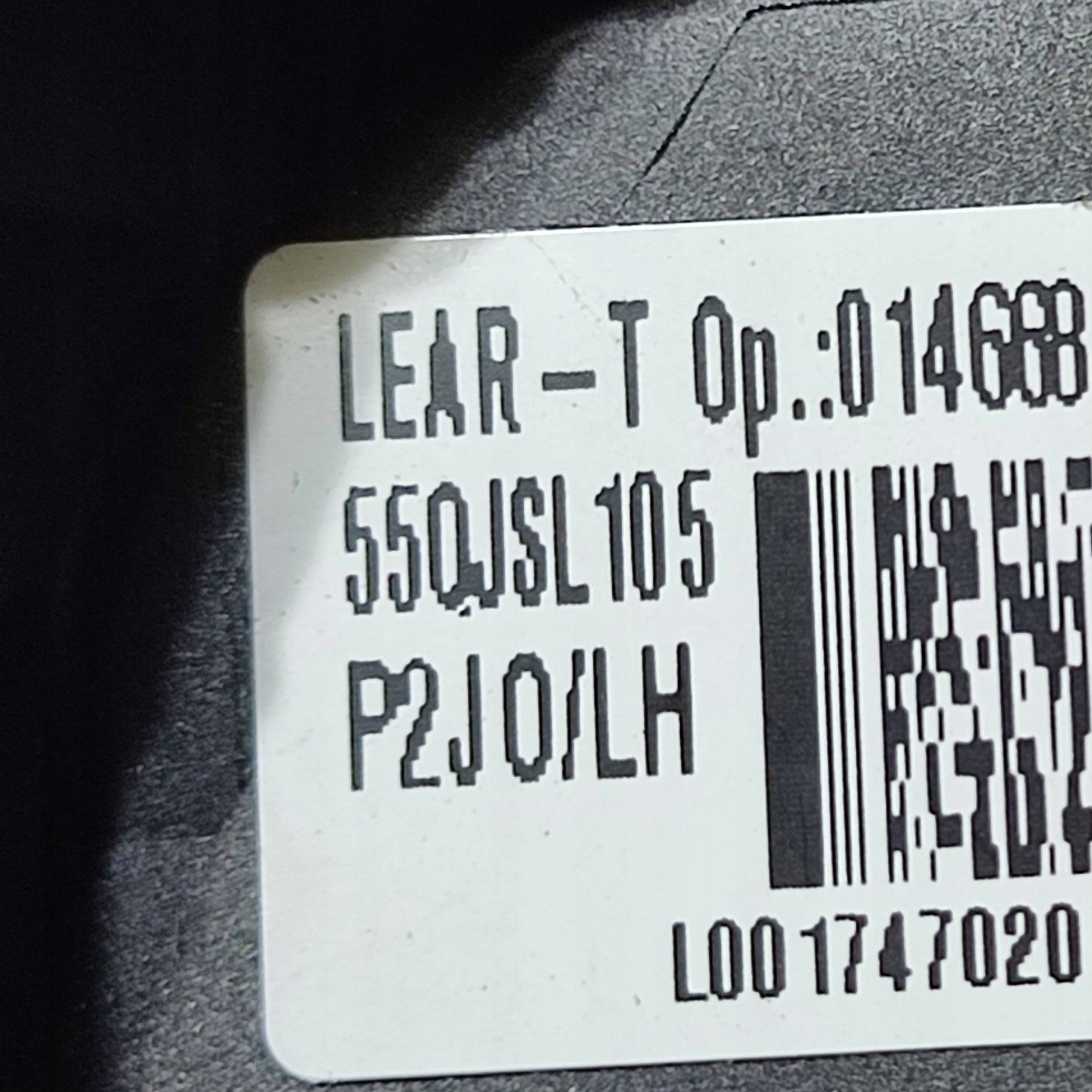 Opel Corsa F 2022 left side bundle siedziska seat