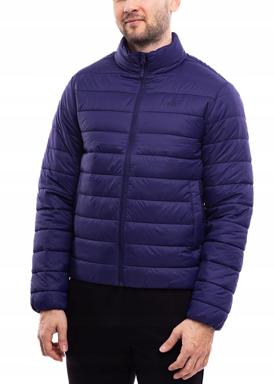 4F Pánská péřová bunda zapínaná teplým zipem, pohodlná, vel. XL