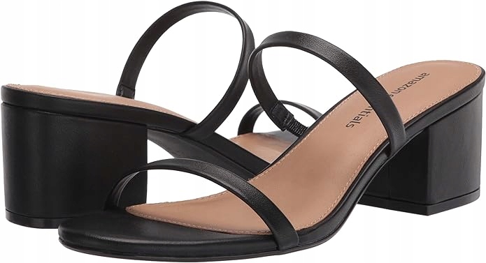 Amazon Essentials Nazouváky Na Podpatku Černé Zasouvací 39,5 J1A