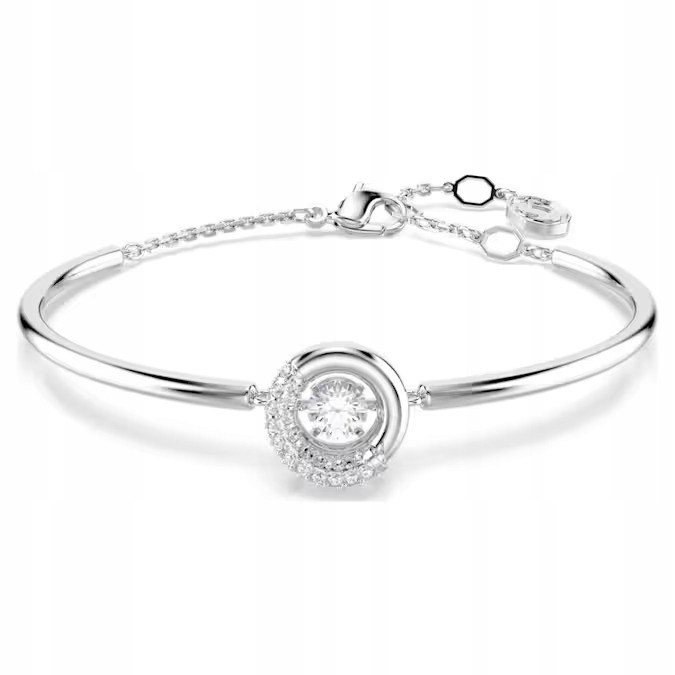 Náramek Swarovski Dextera Ocel rhodiovaná Křišťál bílý Swarovski