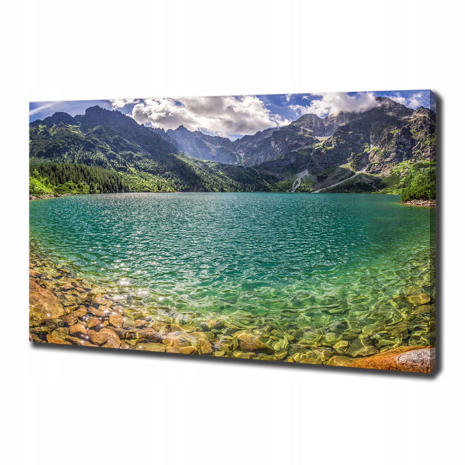 

Foto obraz na płótnie Jezioro w górach 100x70 cm