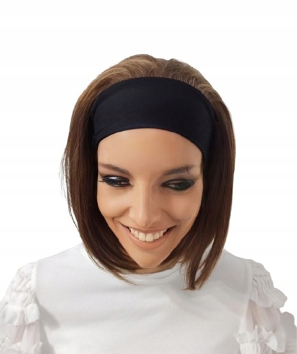 Paruka na čelence bob tmavě blond mix velikost S pro malé hlavy-Nessaja