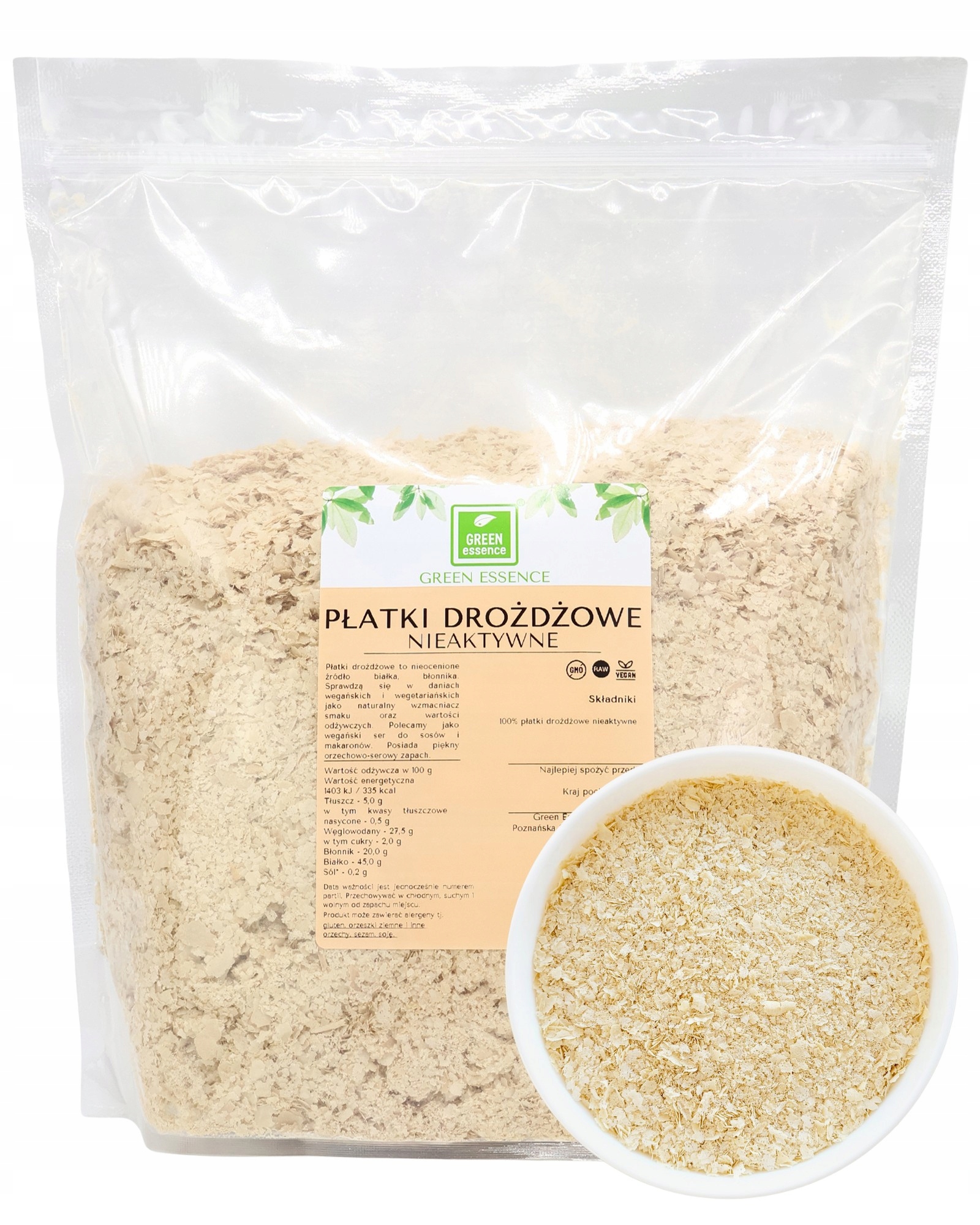 Kvasinkové Vločky Neaktivní přírodní kvasnice 1 kg zdravá veganská kvalita