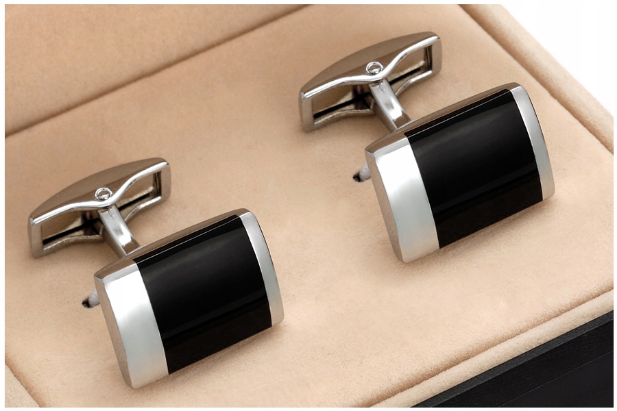 SPINKI DO MANKIETÓW KOSZULI + Pudełko skp15-1 Stan opakowania oryginalne