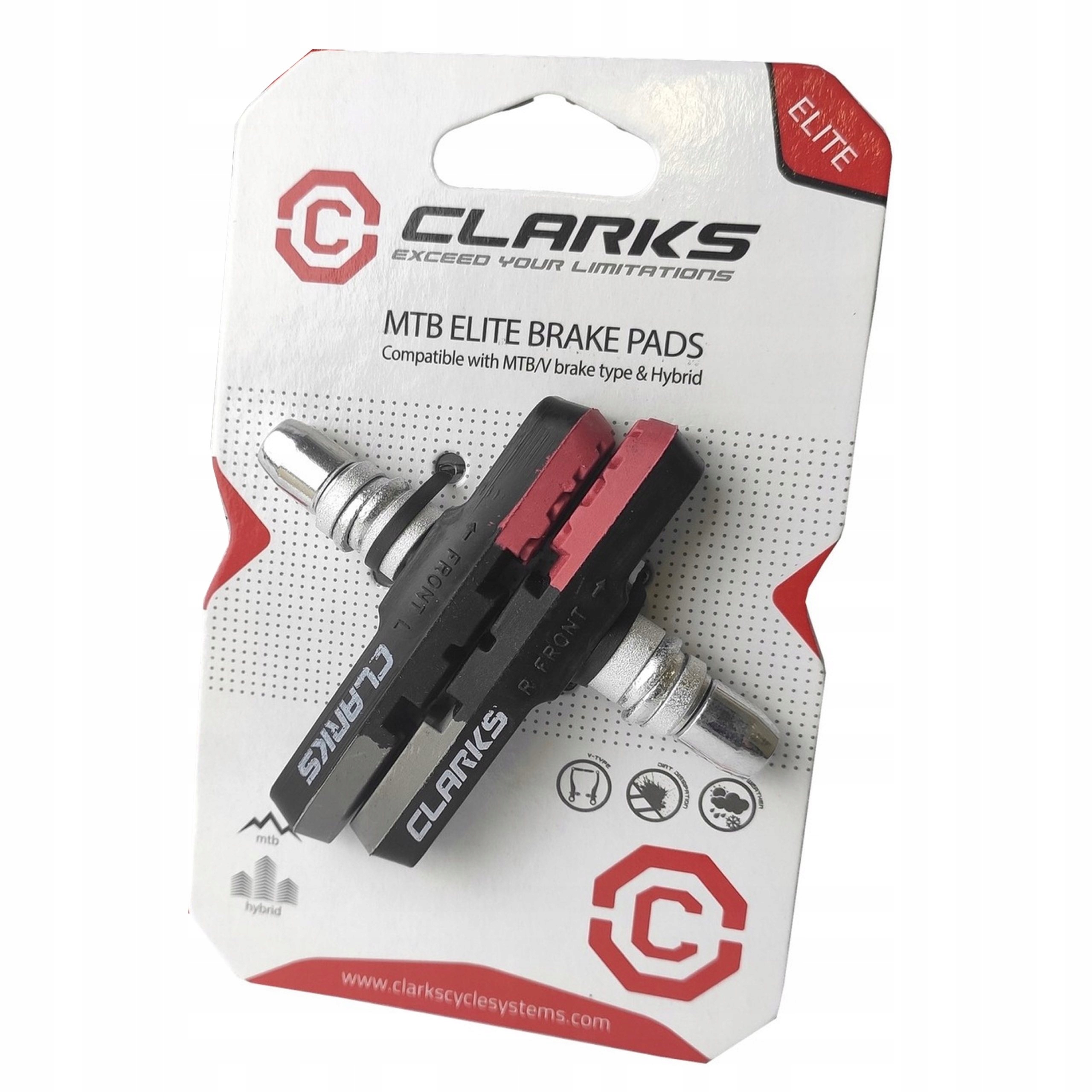 Klocki Hamulcowe V-BRAKE Trójskładnikowe CLARKS 72 Kod producenta CPS301