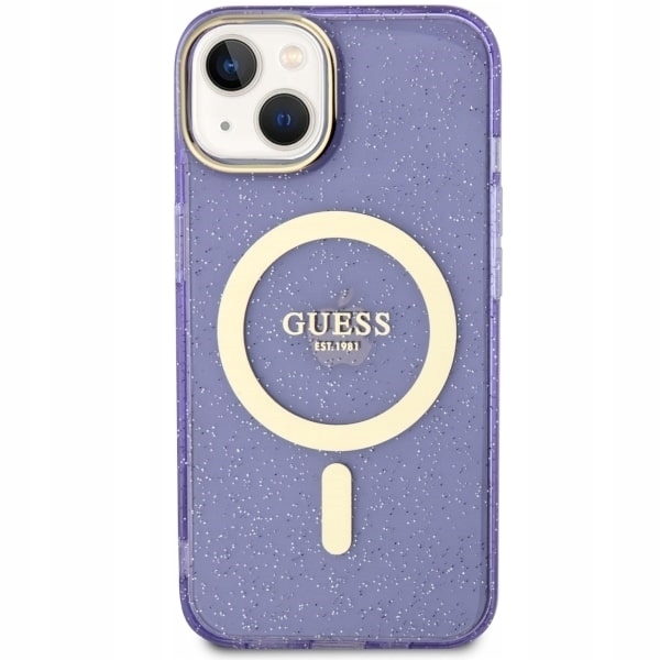 Pouzdro Guess pro iPhone 14 13, MagSafe obal zadní kryt