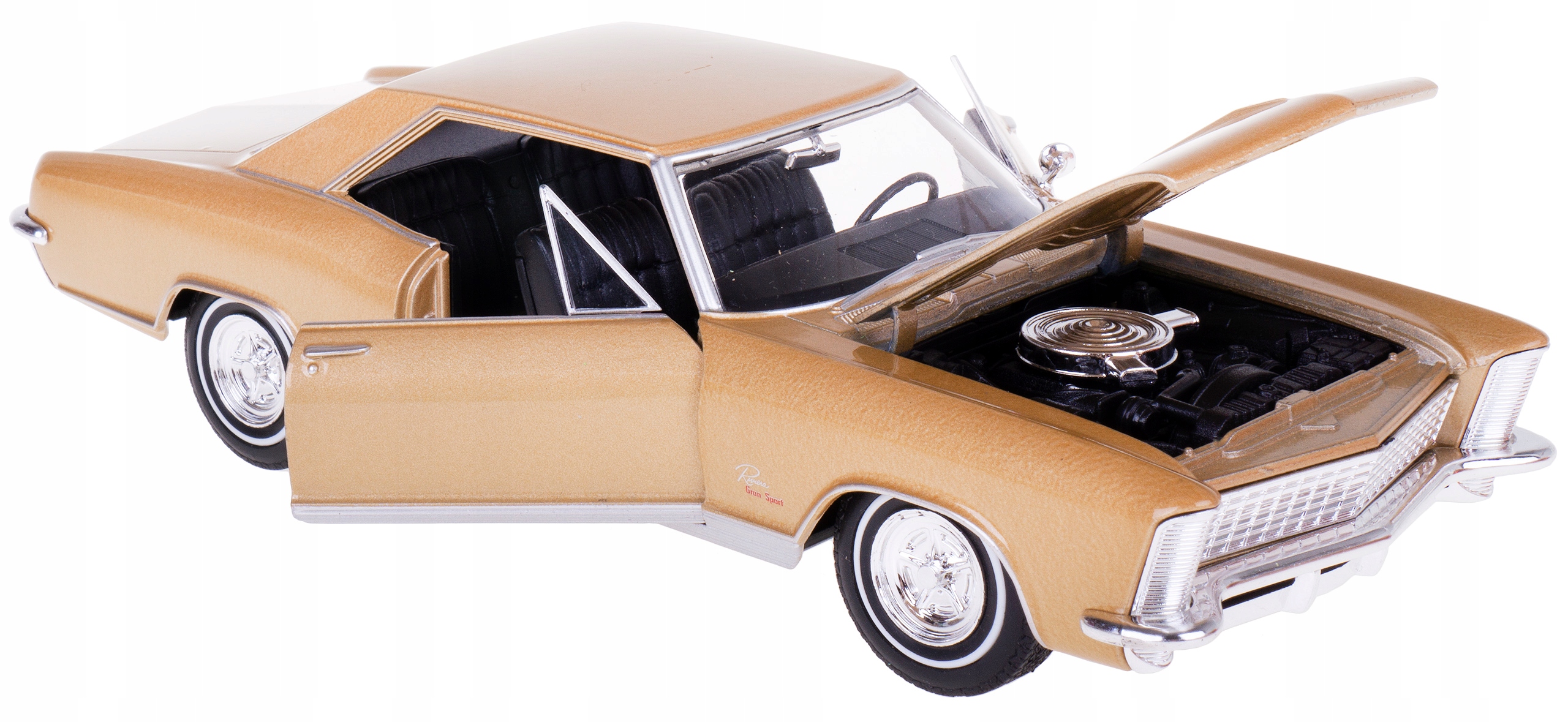 Buick Riviera Gran Sport Model Kov Welly 1:24 Zlatý