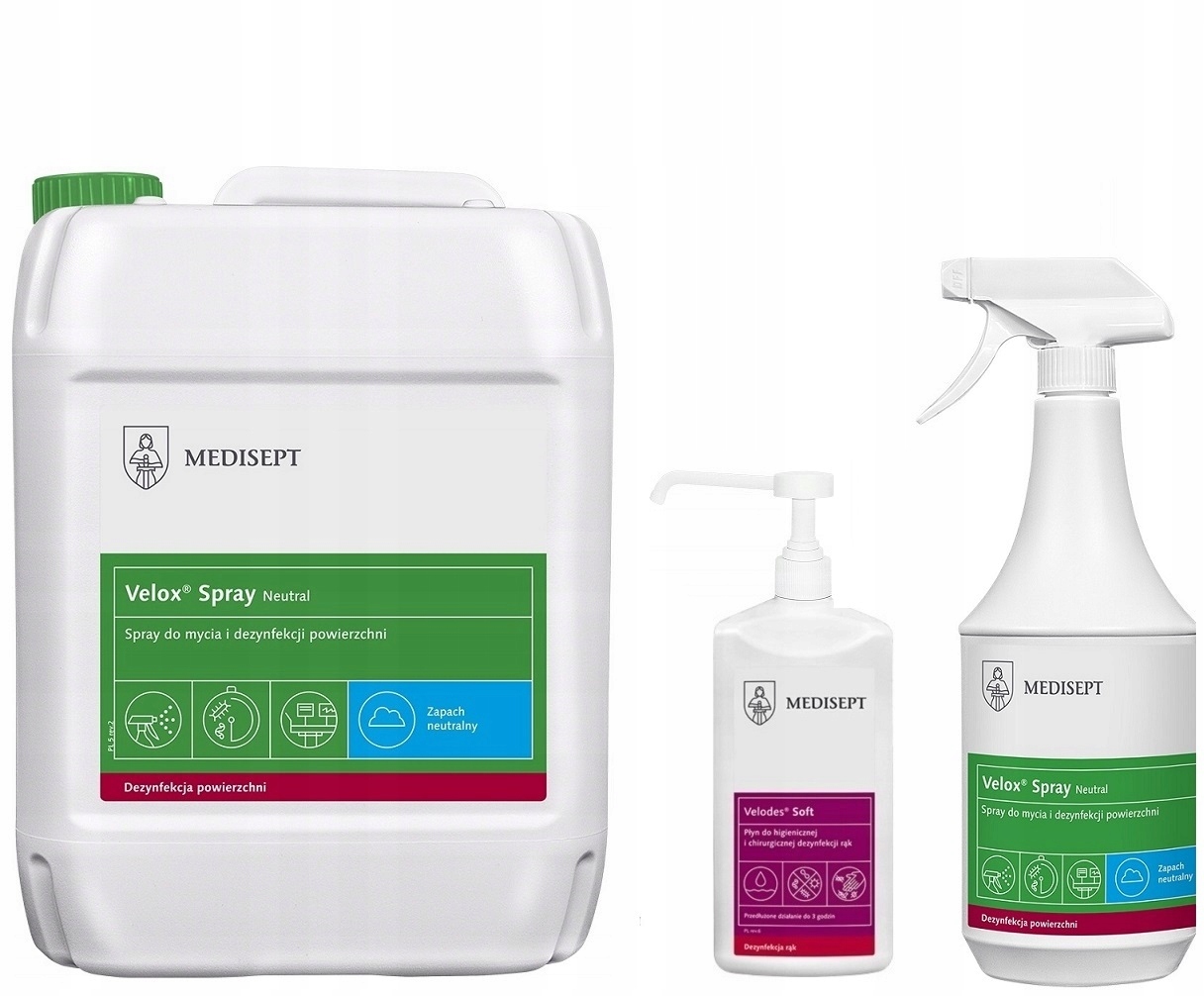 Zestaw do dezynfekcji rąk powierzchni dla kosmetyczki lekarza 5l 1l 0,5l
