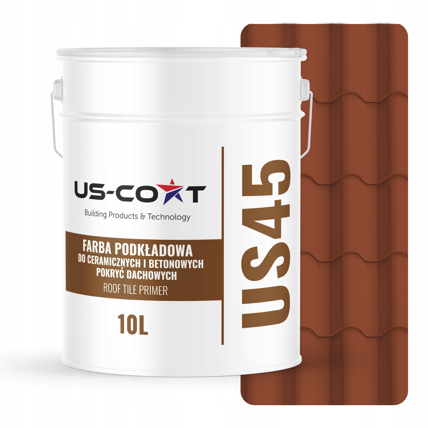 Podkladová Farba Na Keramickú Strechu Betón Tehlová Ral 8004 Mat 10L 71 m2