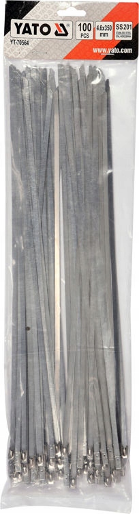 OPASKI ZACISKOWE KABLOWE TRYTKI METALOWE 4,8x350mm Szerokość 4.6 mm