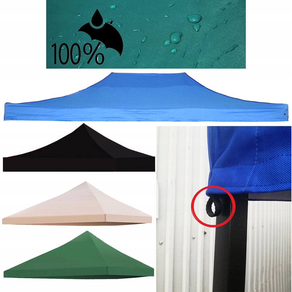 2,5x2,5 MOCNY DACH ZAMIENNY ZAPASOWY POSZYCIE NAMIOTU HANDLOWEGO Ogrodowego Producent MOCNE NAMIOTY