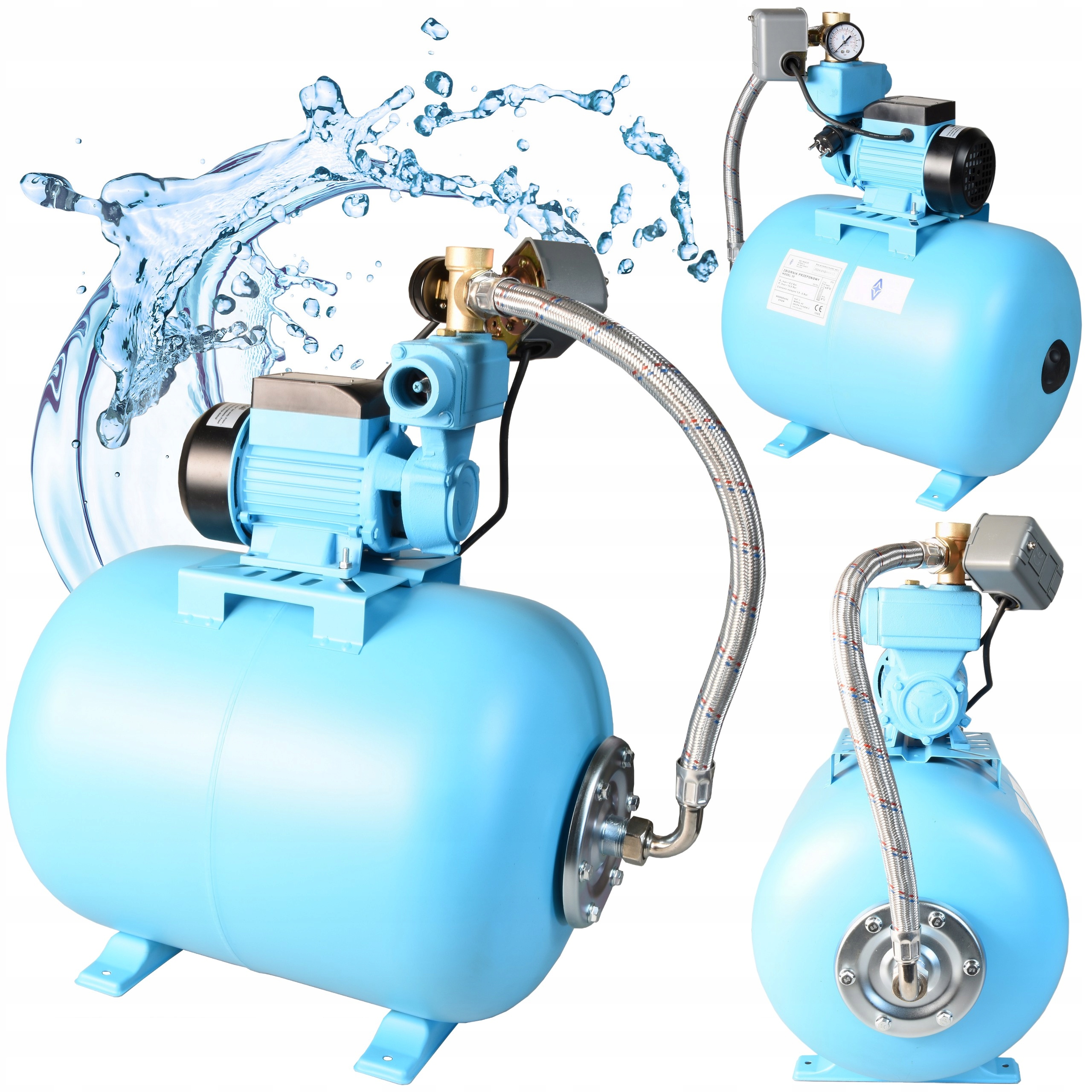 Hydrofor 50L Do Vody 250 W Hydroforová sacia pumpa Komplet 2100 l/h Wzp