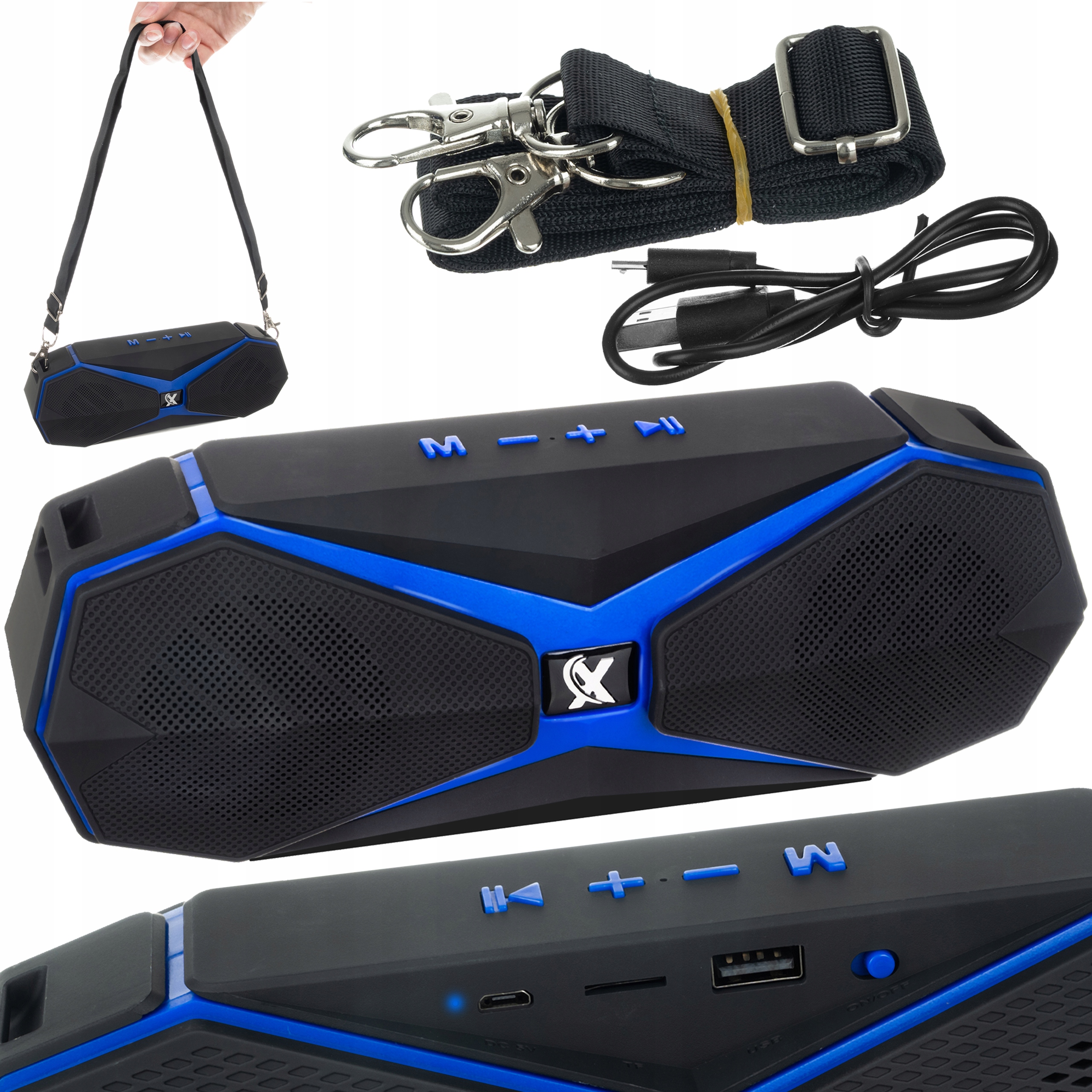 

Głośnik Bluetooth Bezprzewodowy Boombox Fm Tf Sd