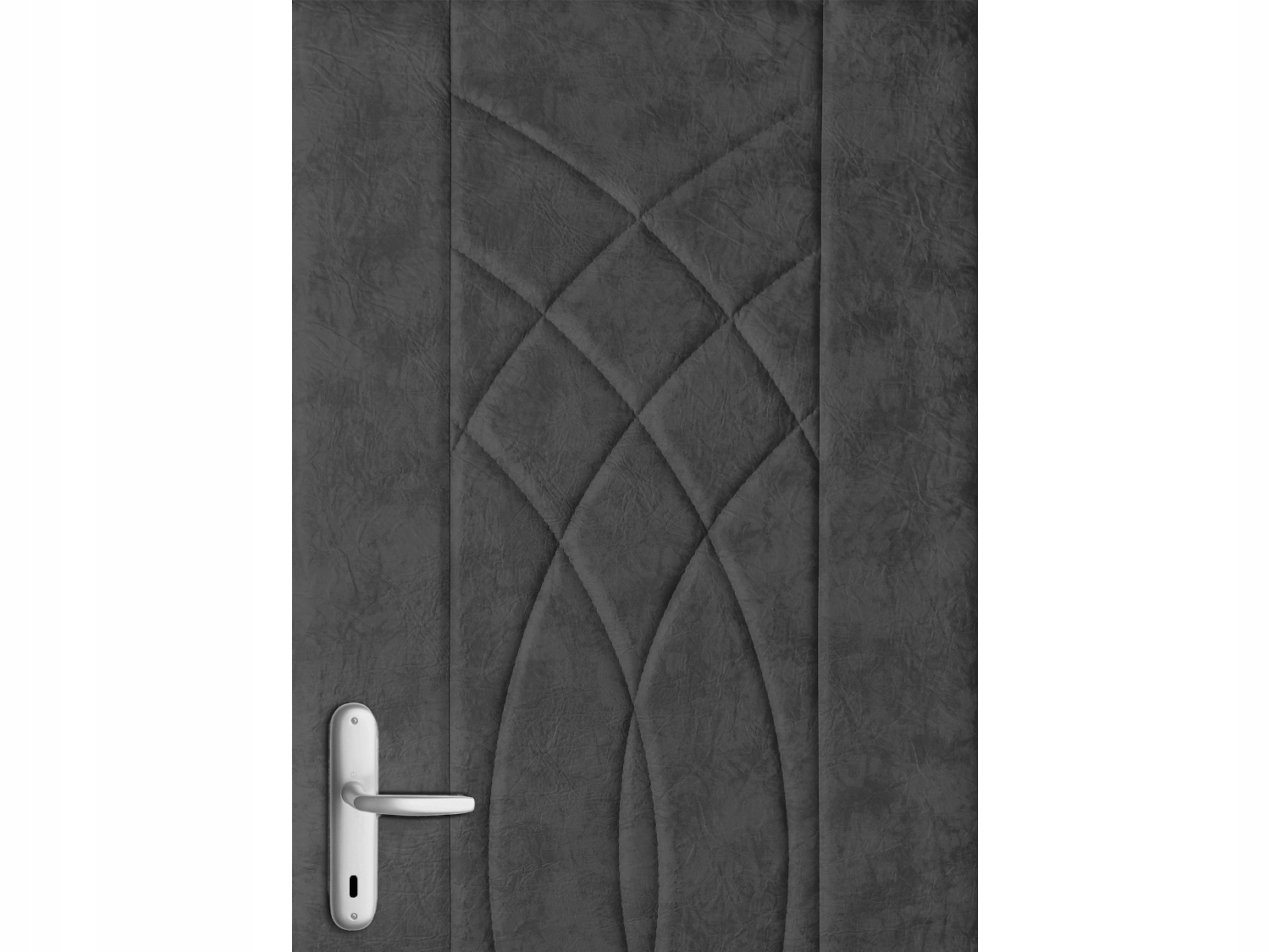 TAPICERKA DRZWIOWA OBICIE NA DRZWI DO 95 cm GRUBA GĄBKA SZARA PIKOWANA