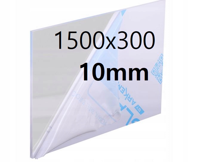 Pleksi /plexi Pleksa /plexa Bezbarvá na míru 1500x300x10 mm Akrylová Deska