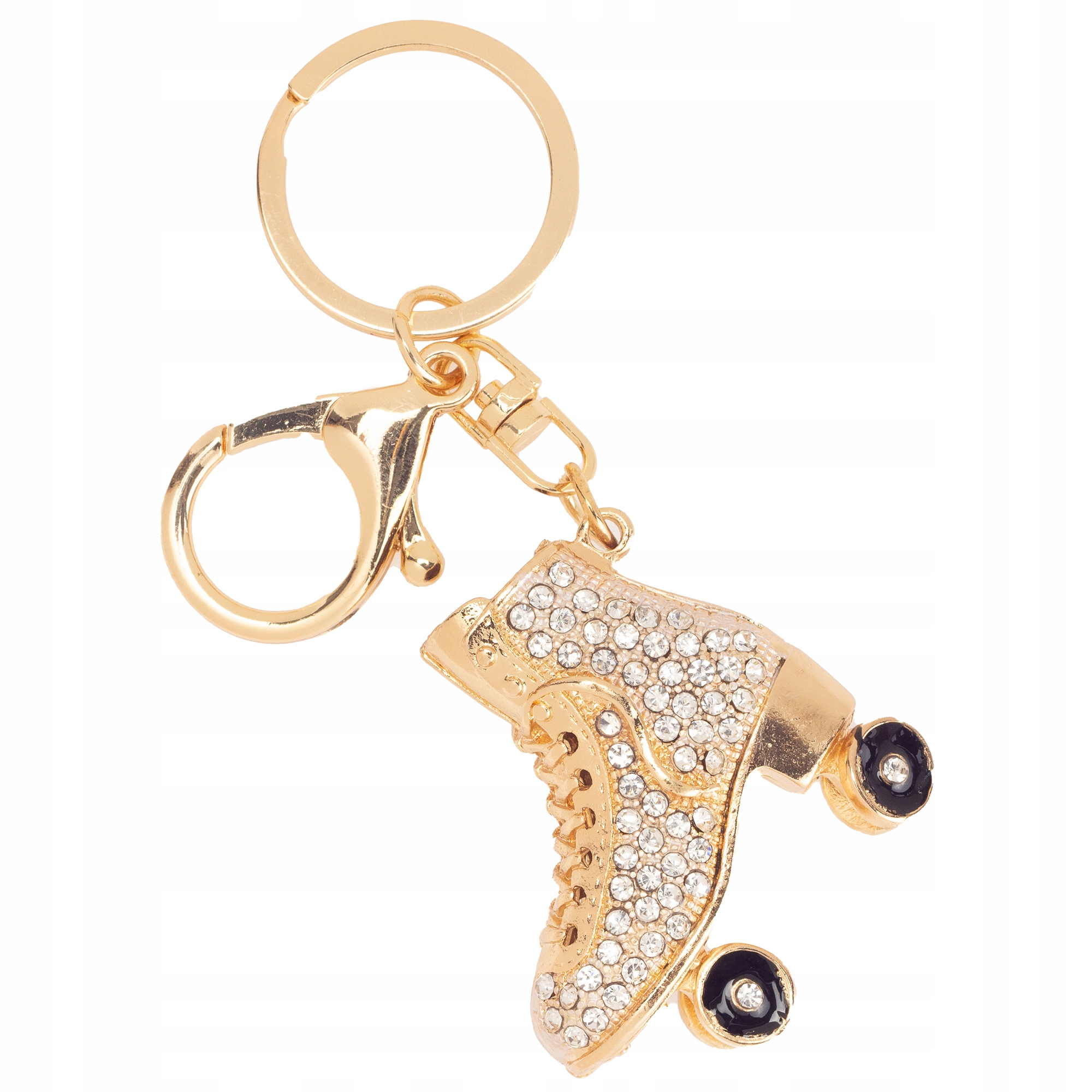 

Breloczek brelok do kluczy cyrkonie Wrotki rolki