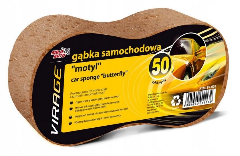 

Moje Auto Virage Gąbka samochodowa „Motyl”