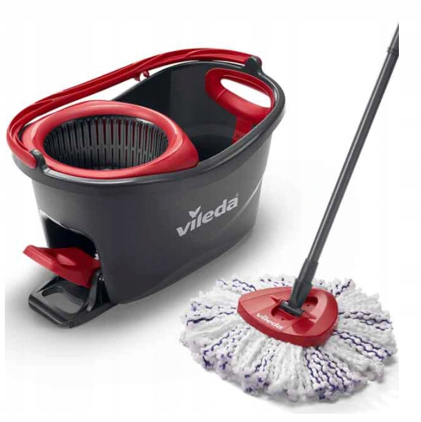 

Mop obrotowy Vileda Turbo 3w1 Mikrofibra usuwa 99%