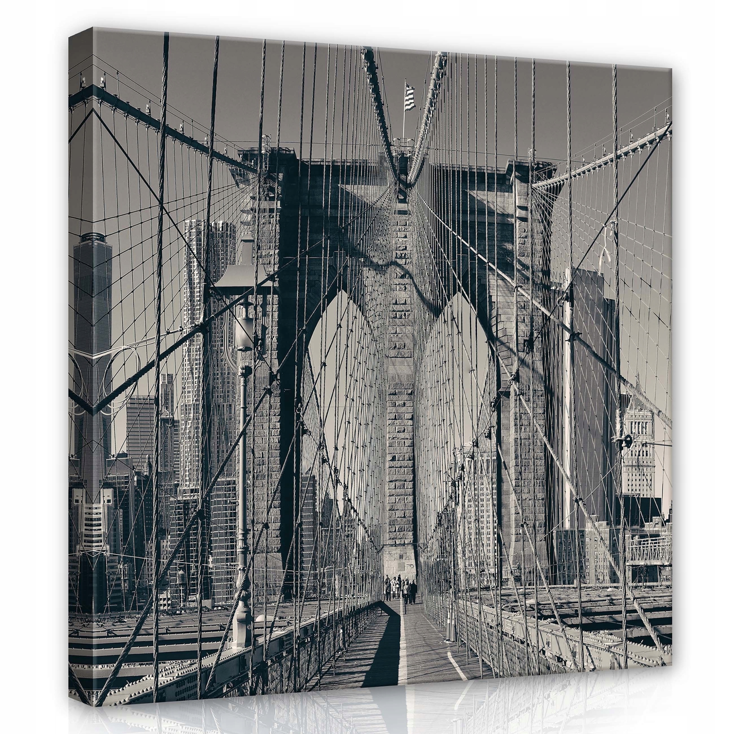Obraz 80x80 Brooklynský most New York most architektura inženýrství krajina