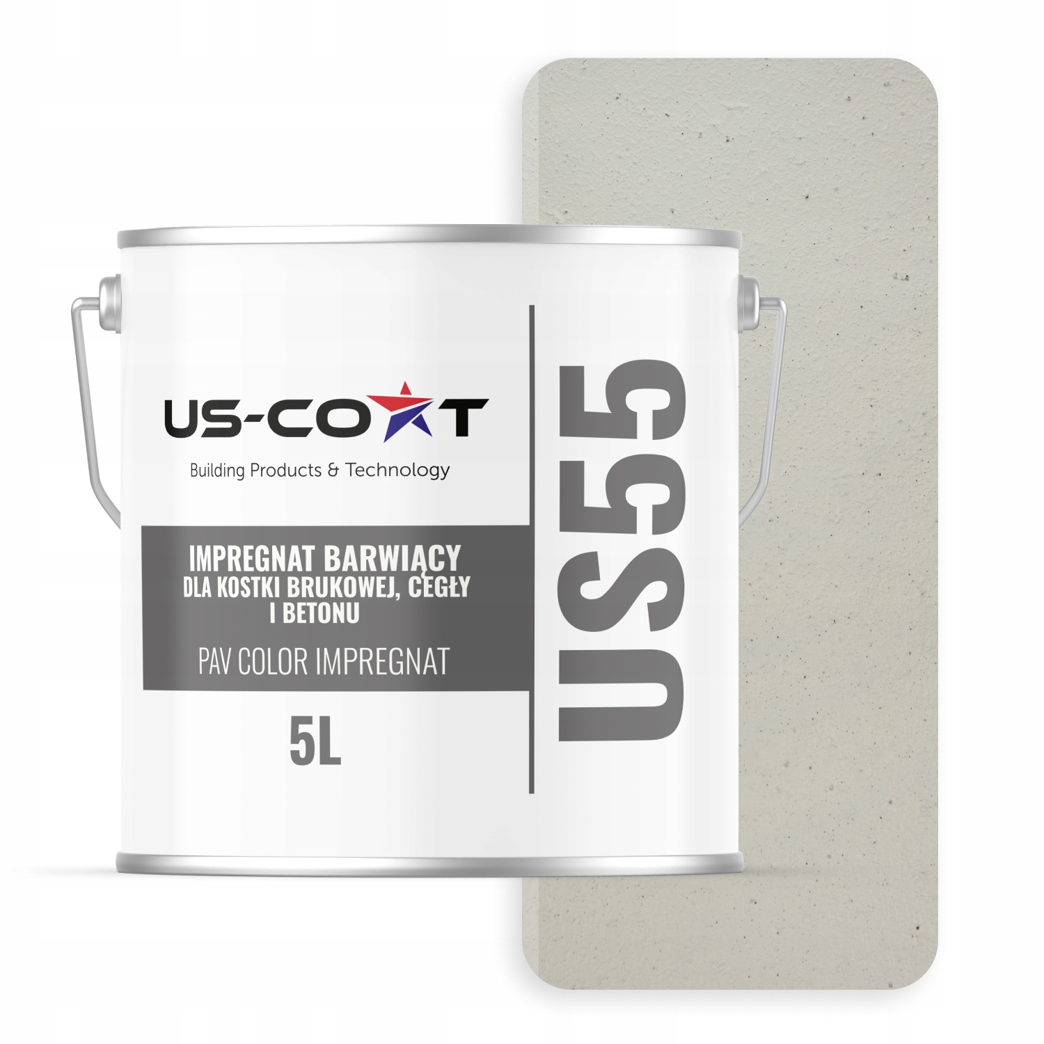 Barvící Impregnát Pro Dlažební Kostky Z Cihel Betonu Bílo-šedý 5 L