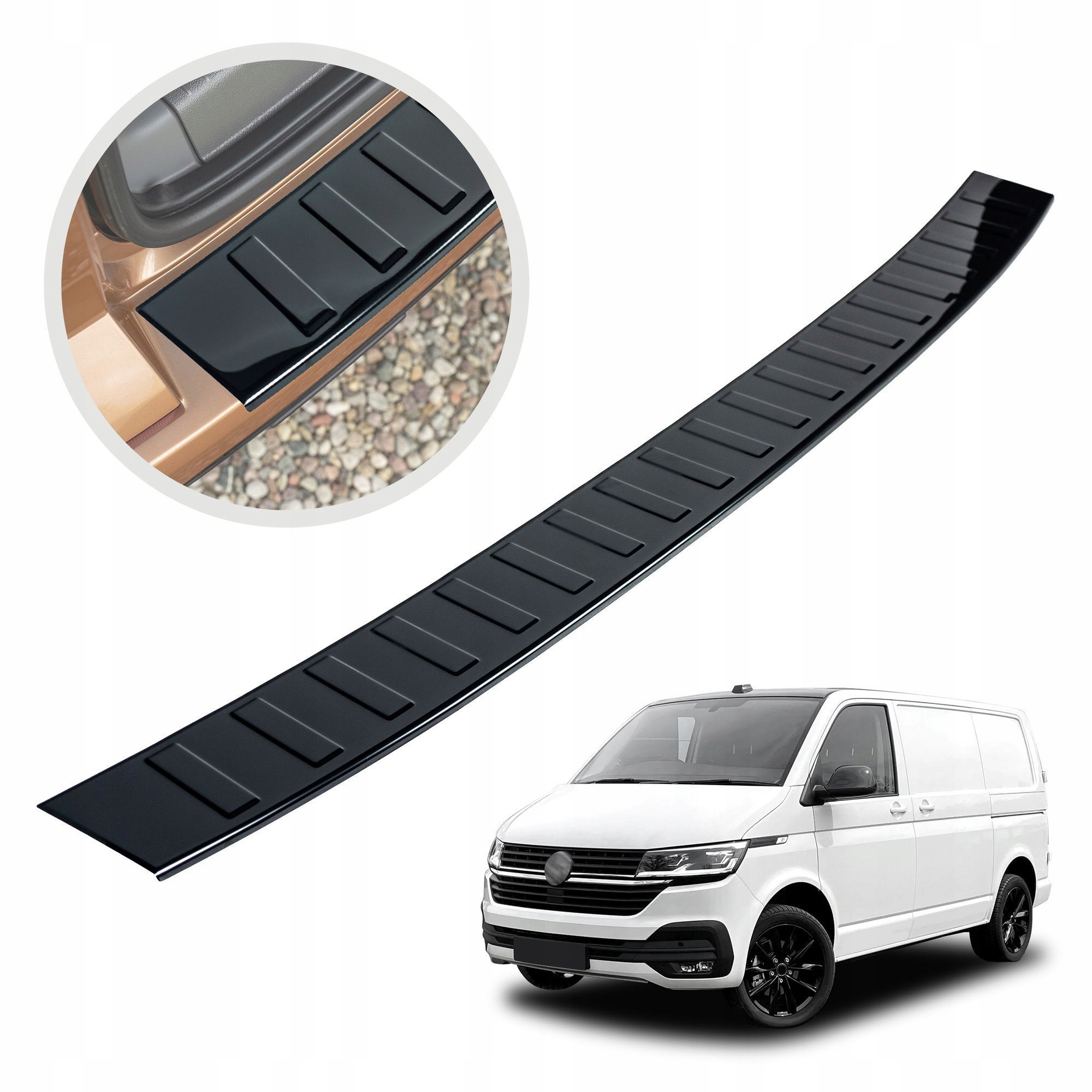 Ochranná lišta na zadný nárazník pre Vw Transporter T6.1 2019-2023