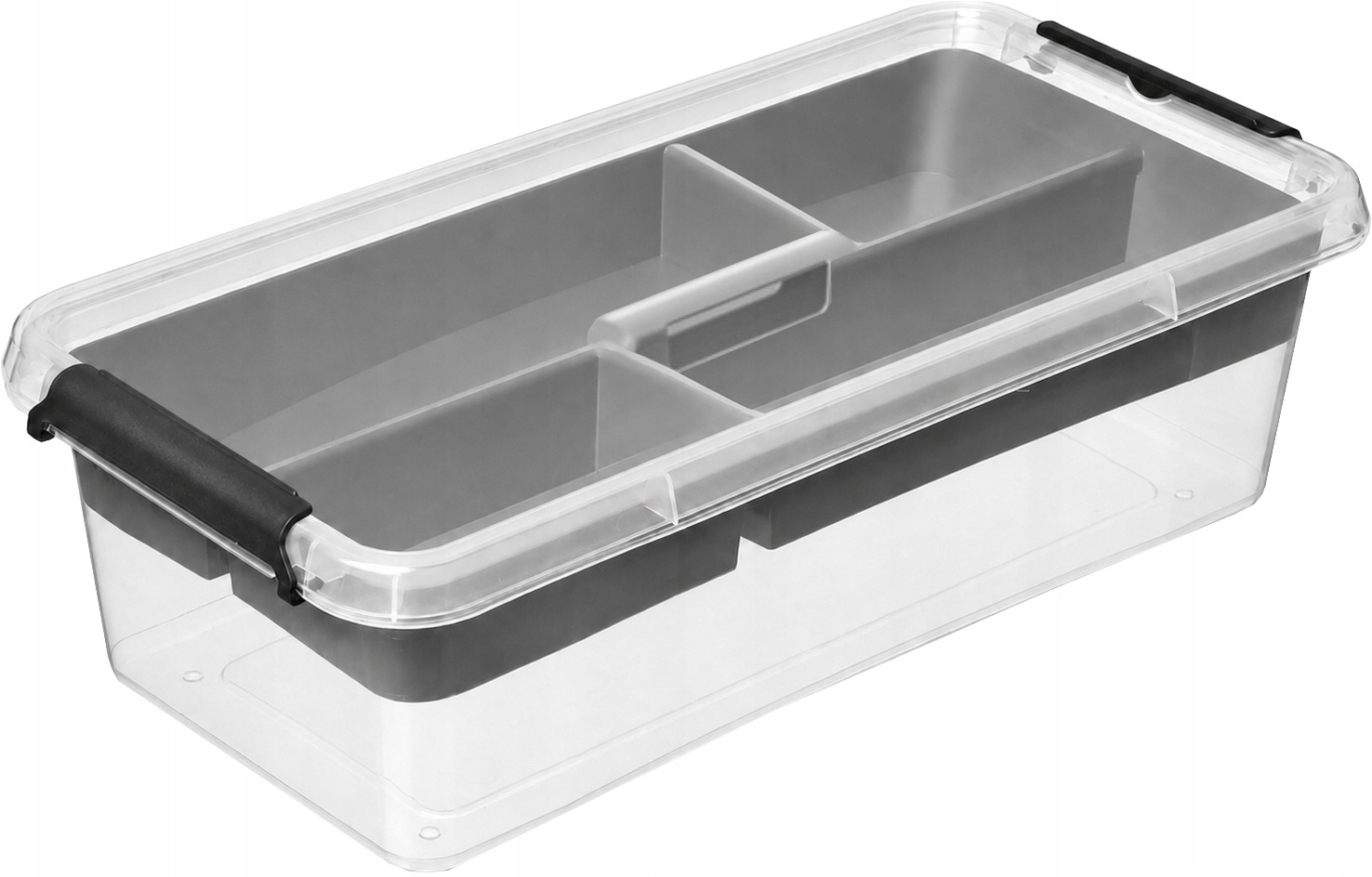 Pojemnik 6 l na klocki lego z rączką + organizer plastikowe pudełko