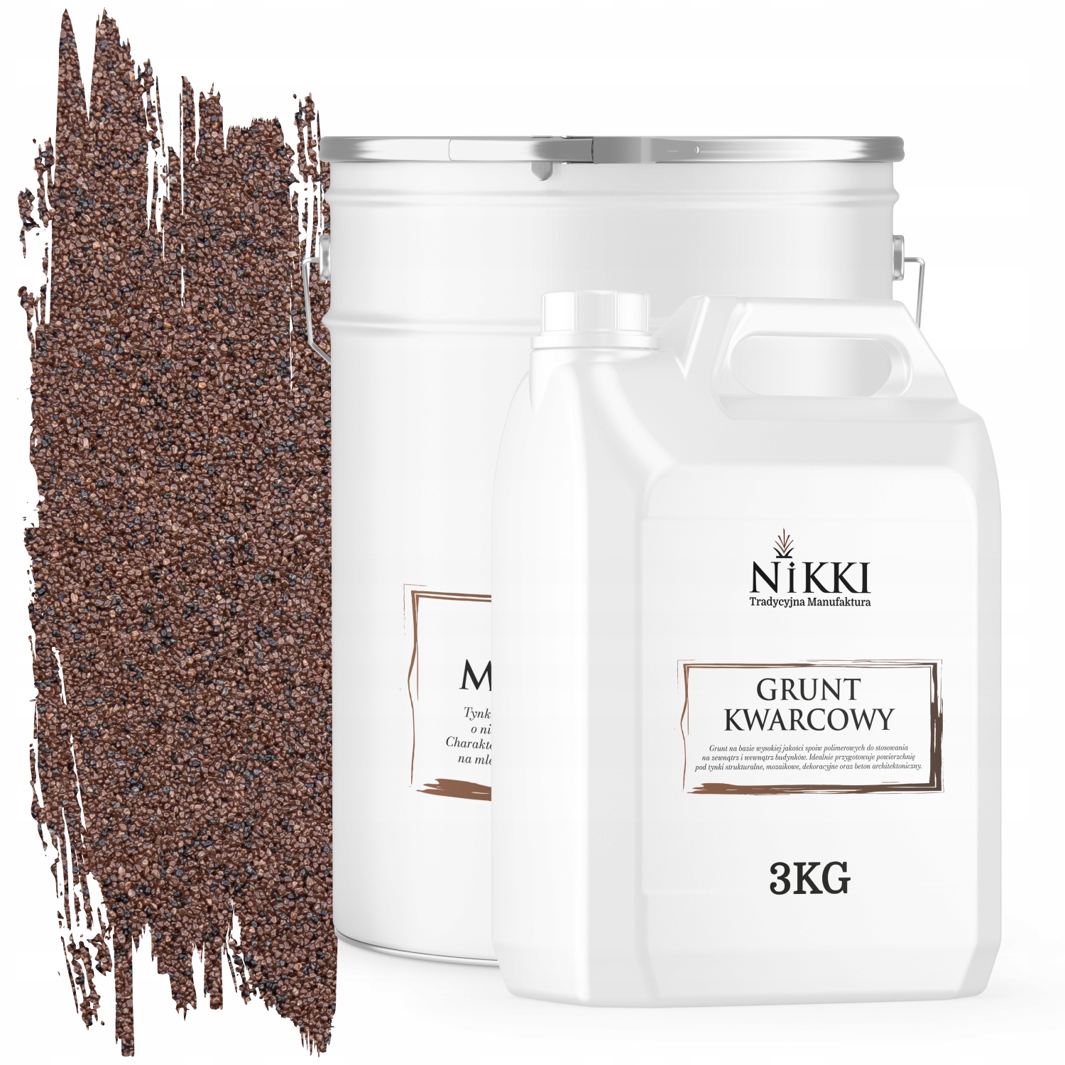 Mozaiková Živicová Omietka Hnedá Tmavá M81 Ozdobná Sada 25KG Základný Náter 3KG