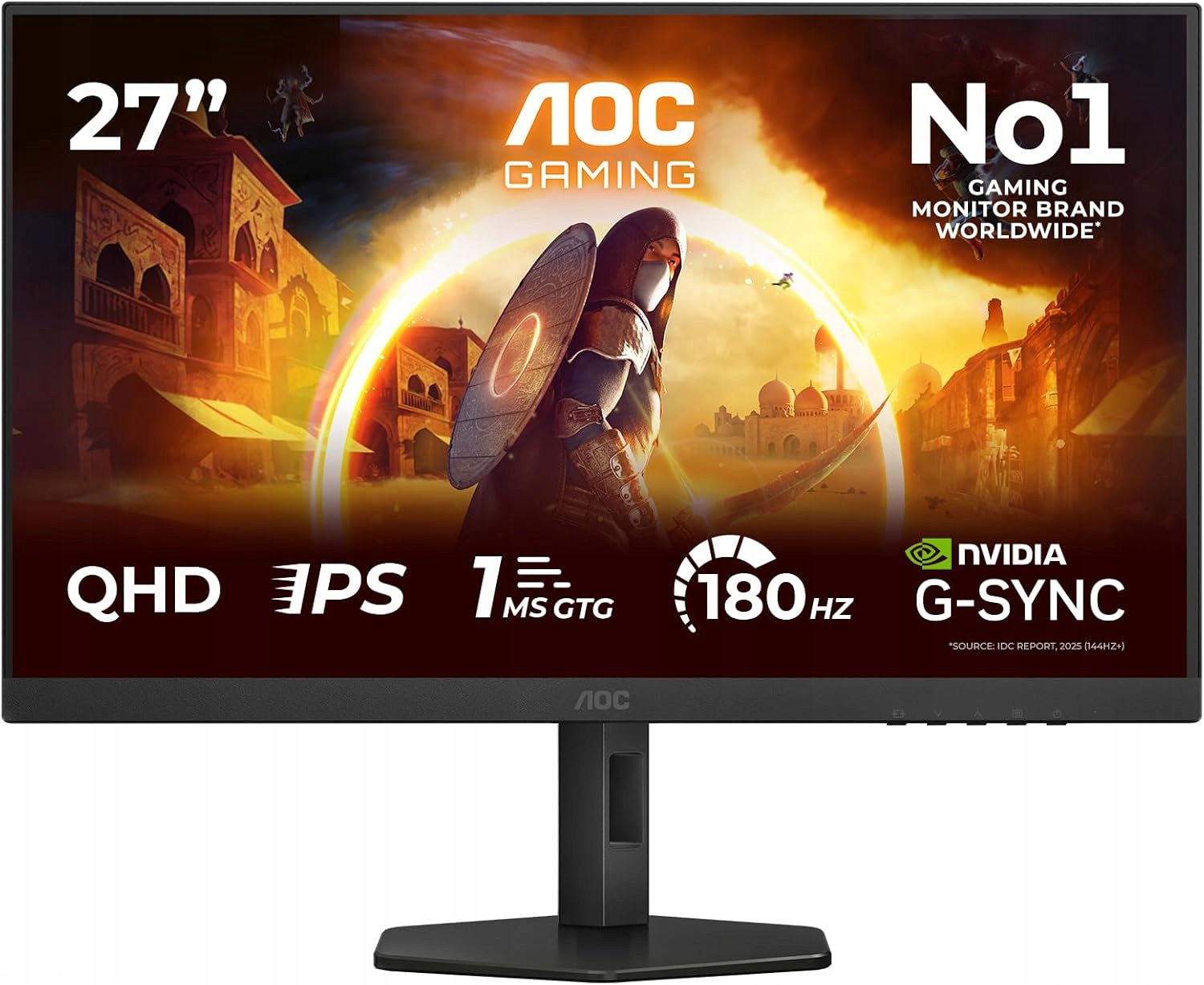 Herný monitor Aoc Q27G4XD 27 palcov Qhd 180 Hz 1 ms HDR400 FreeSync