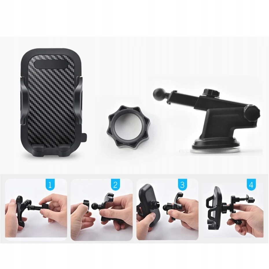 UCHWYT DO SAMOCHODU NA TELEFON SZYBĘ KOKPIT MOCNY UNIWERSALNY Stan opakowania oryginalne