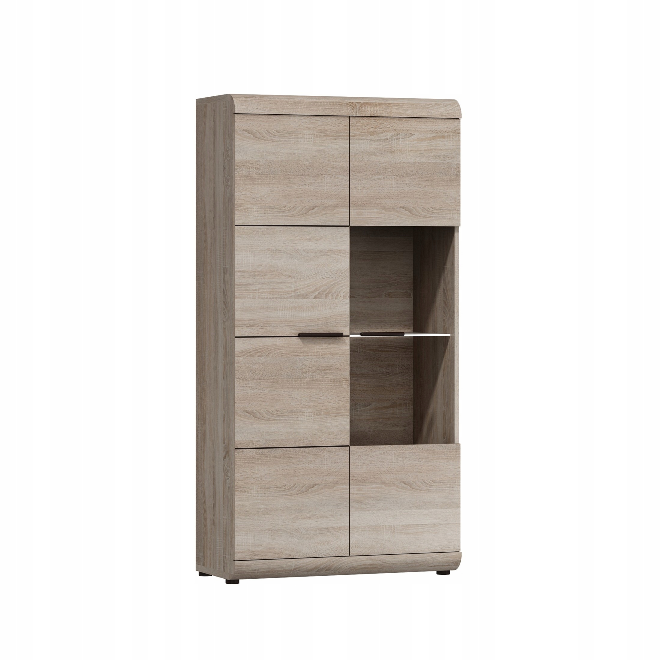 Vitrína Legame 158 x 80 cm Stojící Dub Sonoma