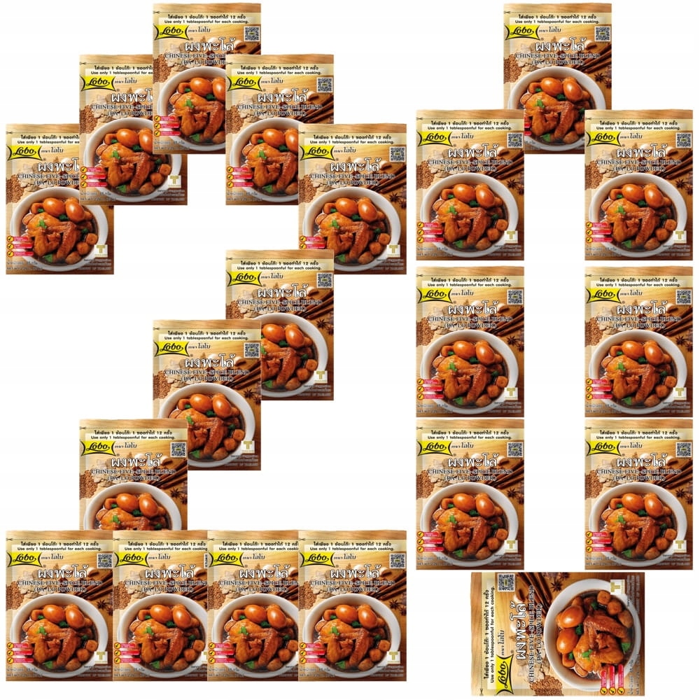 20x Čínské Koření Pět pěti příchutí Směs Pa-lo Prášek 65g Lobo