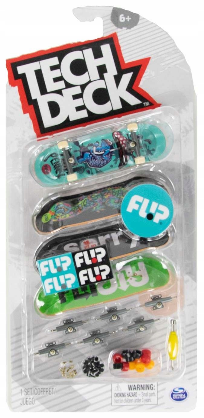

Tech Deck Zestaw 4 Deskorolki Fingerboard Flip