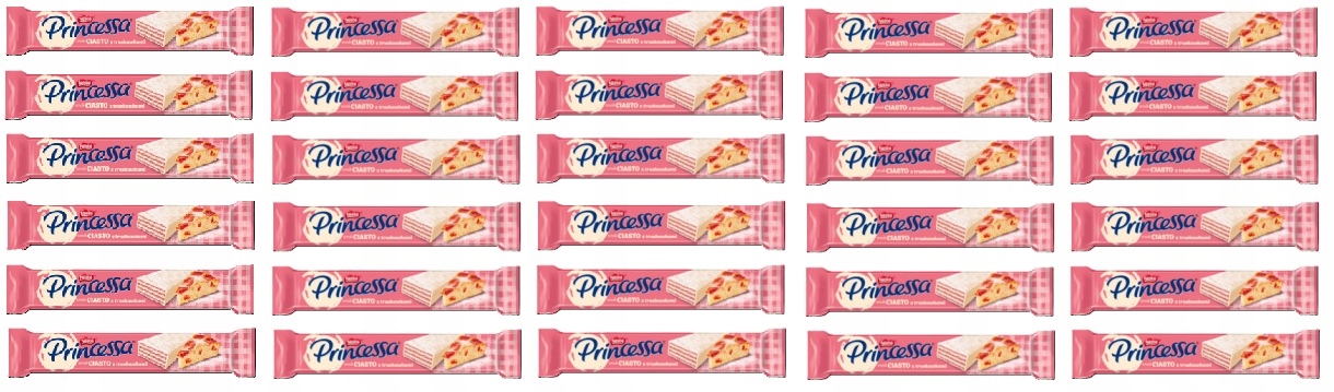 30 x 40 g Princessa Příchuť koláče s jahodami Karton