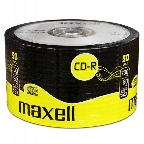 

Płyta Cd-r 50SZT 700MB 80MIN Maxell 52x