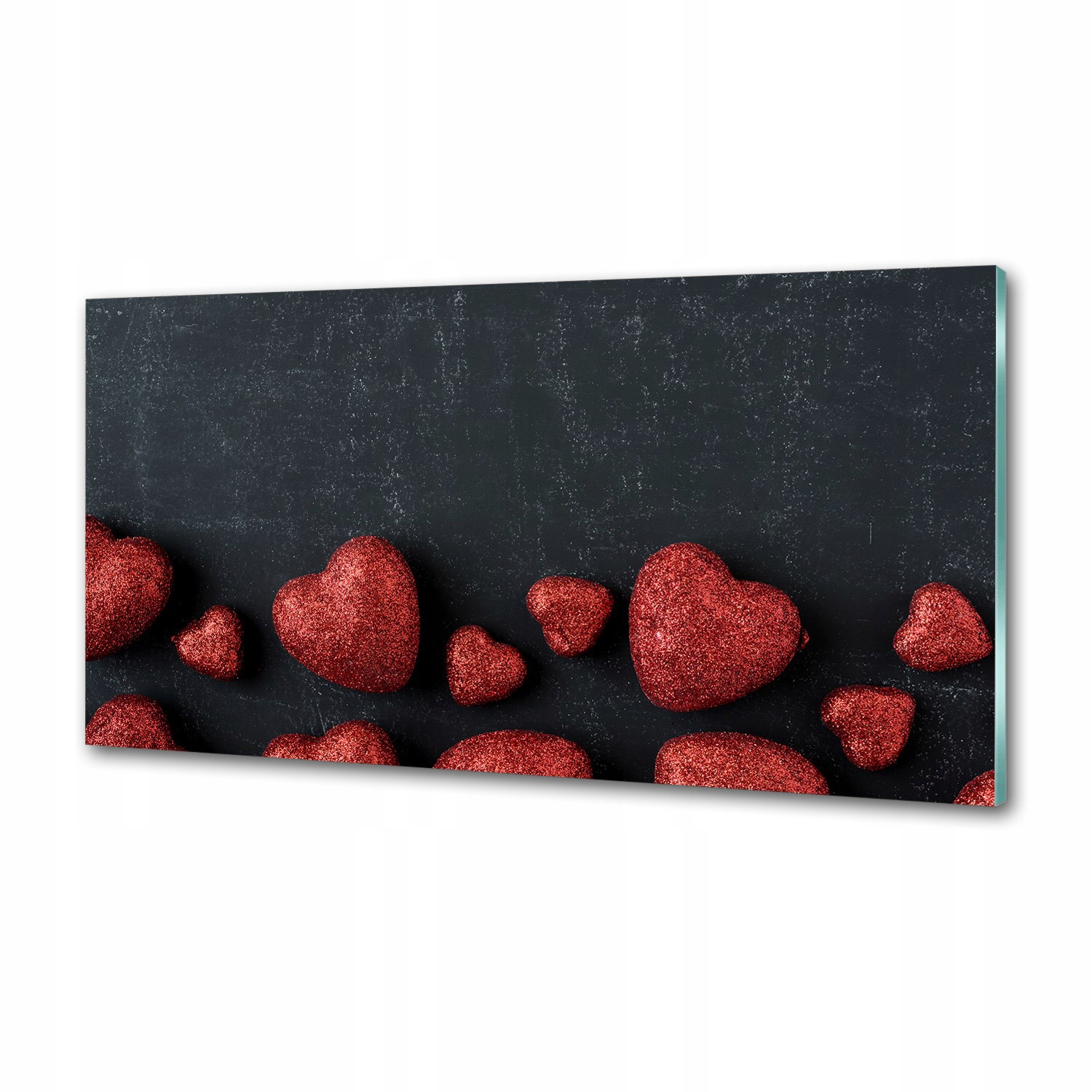 Kuchyňský panel Srdce na tabuli 120x60 cm Lepidlo