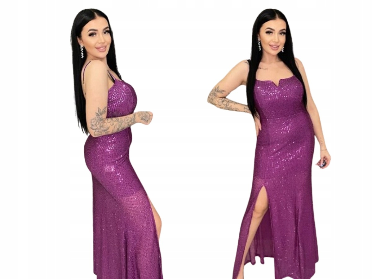 Šaty Na Ramínka Maxi Viola Fialové