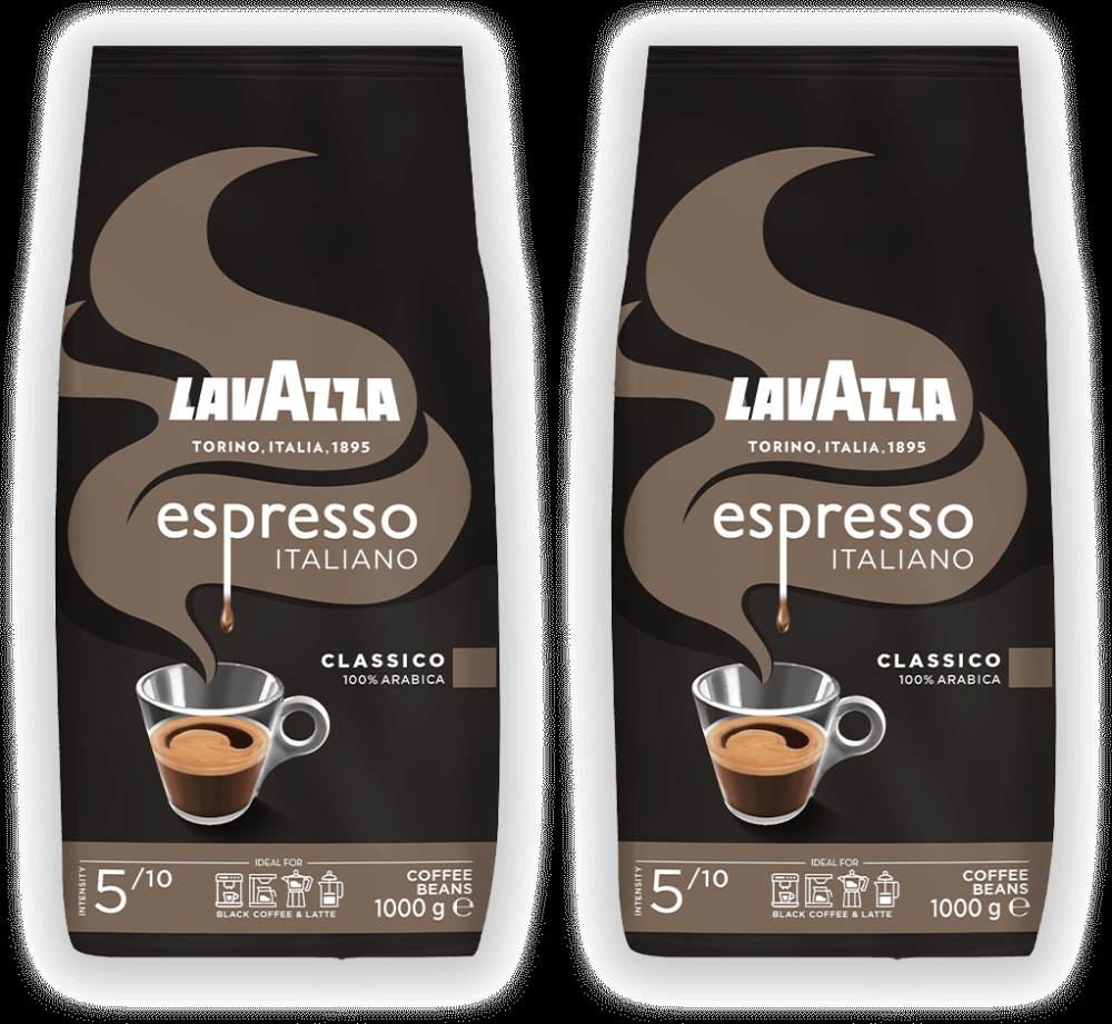 2x Kawa ziarnista Lavazza Caffe Espresso 1kg