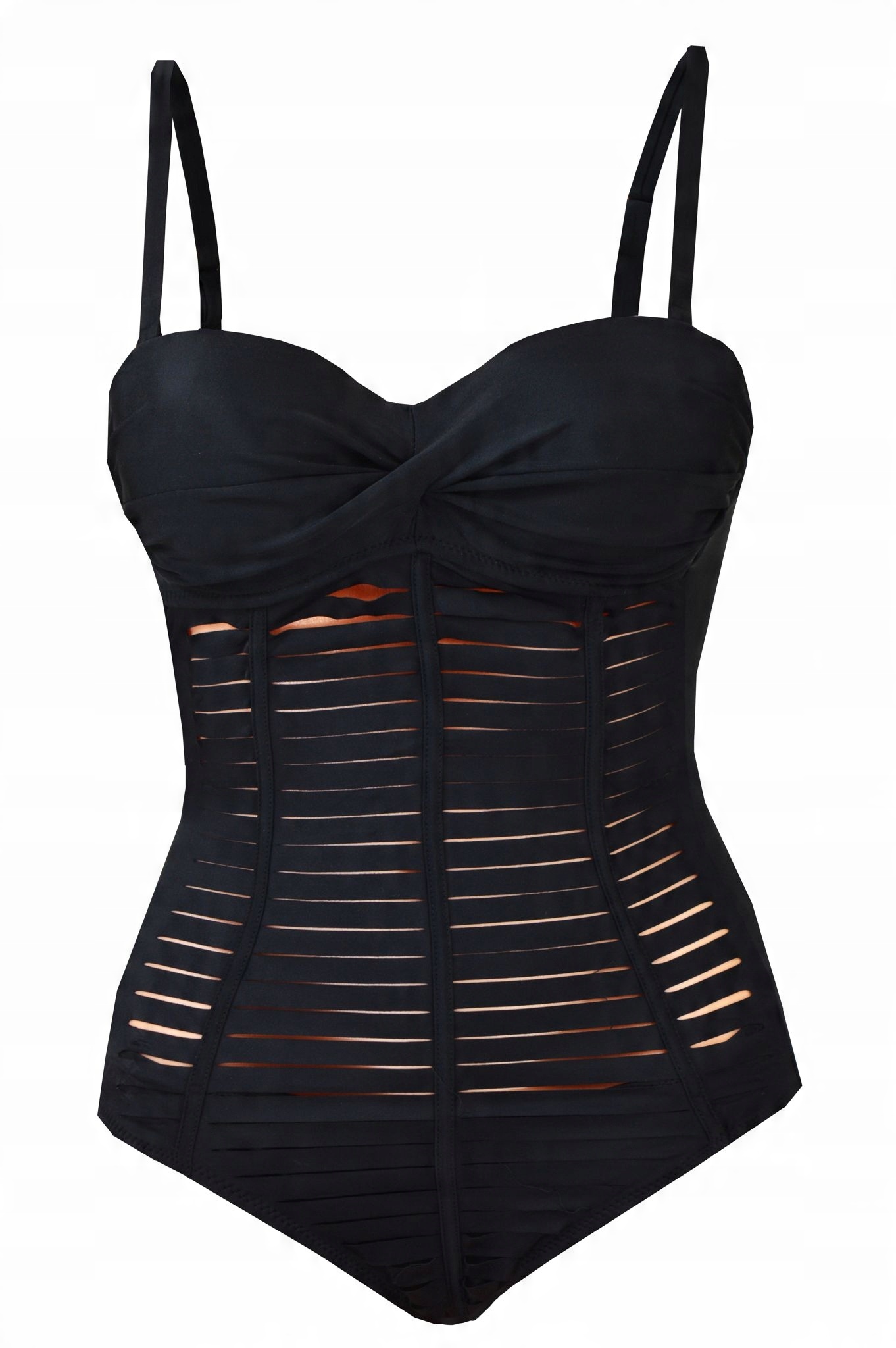 

B612 Strój kąpielowy Monokini push-up czarny 40/42