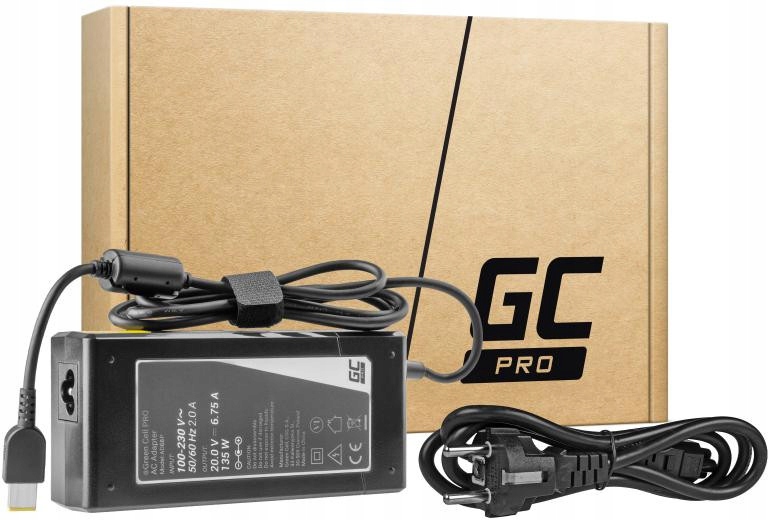 Napájecí Adaptér Pro Notebook Lenovo Green Cell Pro AD68P 20V 6,75A 135W Slim Tip