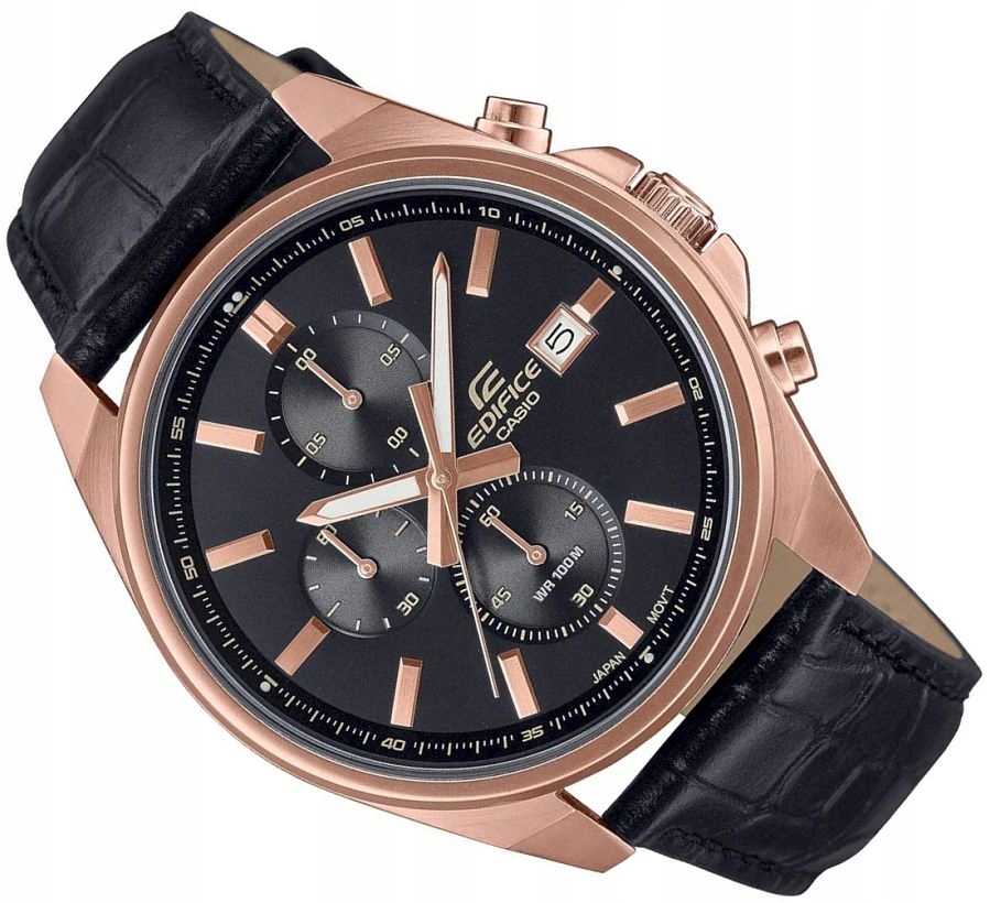 Pánské Hodinky Casio EFV-610ECL-1AUEF Elegantní Chrono Data Na Opasku Box