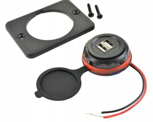 GNIAZDO USB x2 ŁADOWARKA LED 12/24V 3.1.A 42793 Producent inny