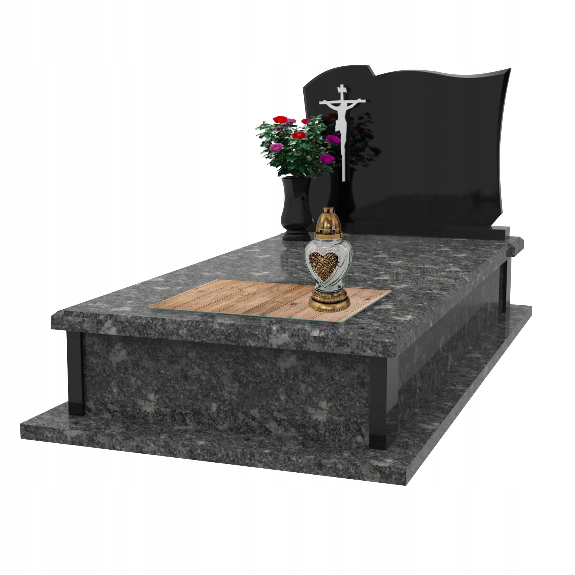 SZKLANA PODSTAWKA POD ZNICZE 60x30cm Panele 103d Stan opakowania oryginalne