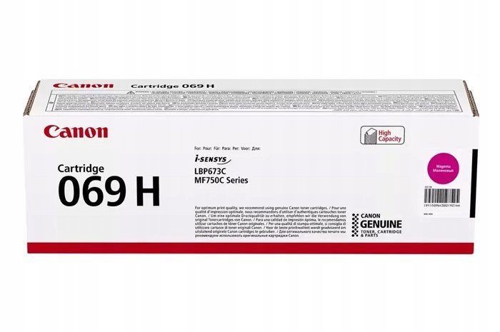 Originálny toner Magenta Canon i-SENSYS MF752, MF754, LBP673 (CRG069H,