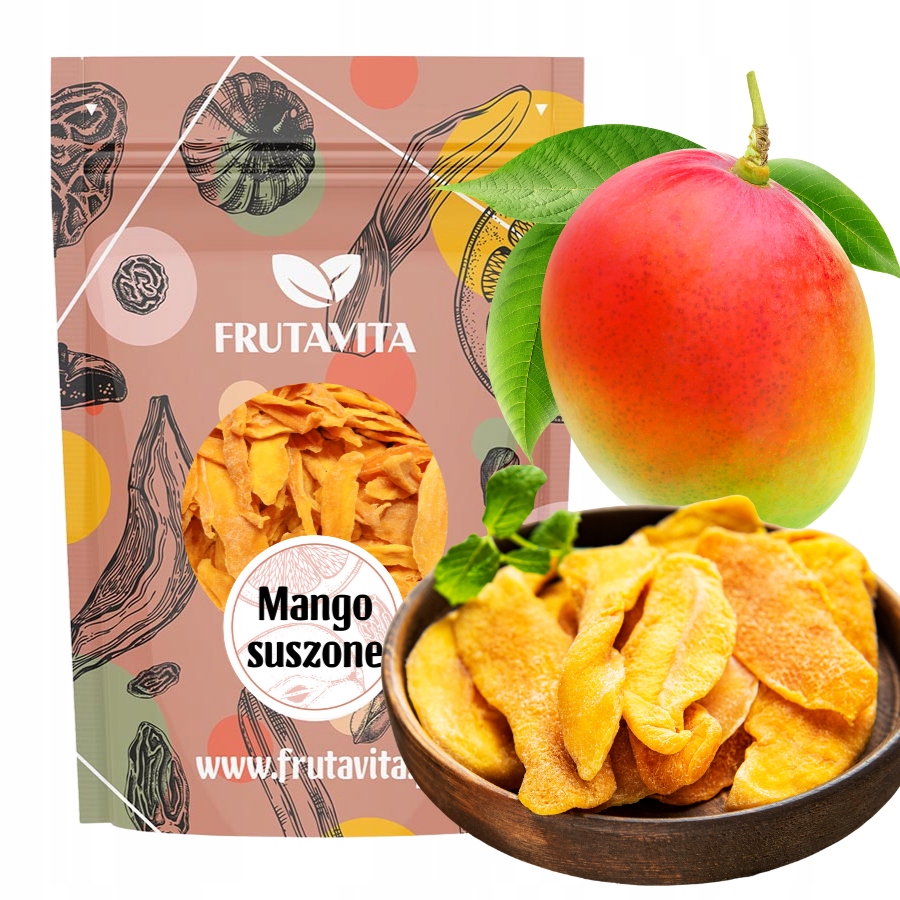 Levně Mango sušené plátky 1000 g bez přidaného cukru bez so2 Čerstvé Chuťové