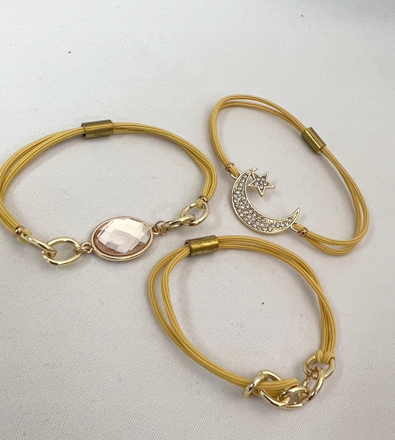 OZDOBNE GUMKI DO WŁOSÓW ZŁOTE DODATKI 3 SZTUKI Marka Inna marka