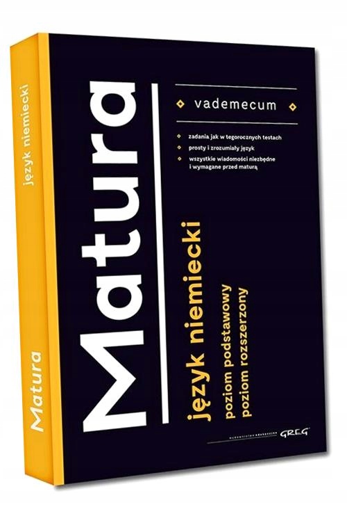 VADEMECUM MATURA 2021 JĘZYK NIEMIECKI ZPIR GREG JOANNA..