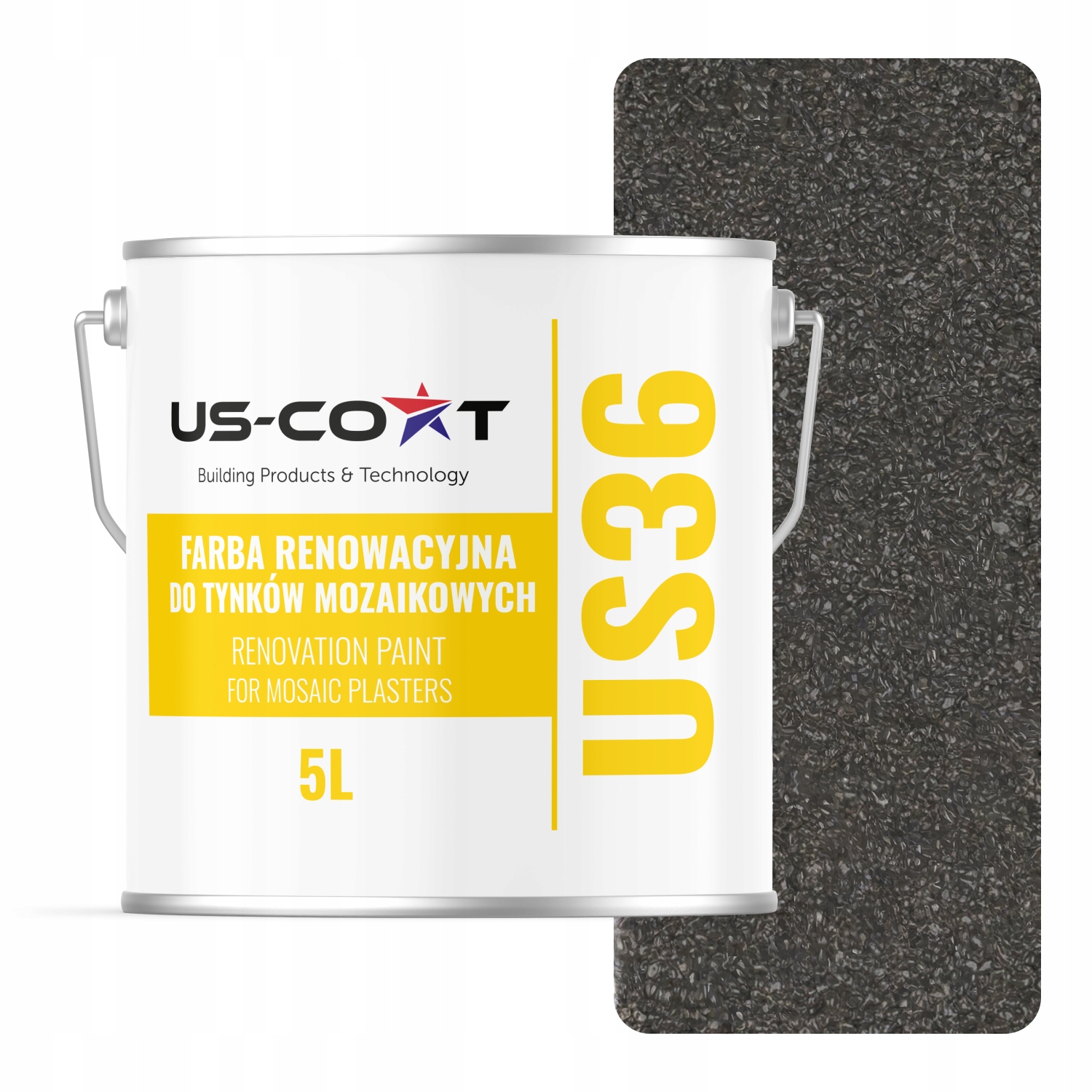 Obnovovacia farba na mozaikovú omietku 5L Obnova Šedo-zelená RAL7009