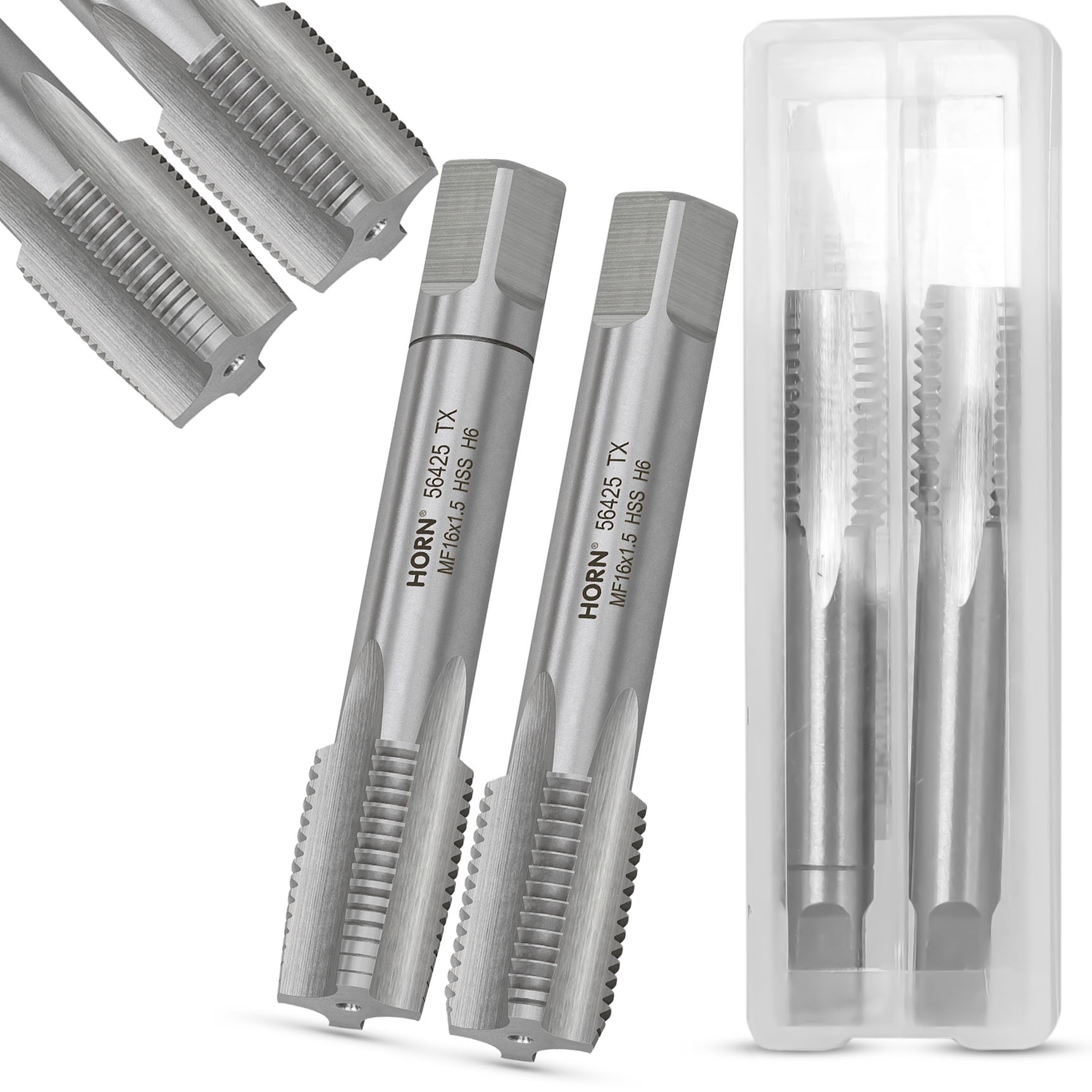 

Gwintownik M16 Ręczny M16x1.5mm 2 szt DIN-2181/2P